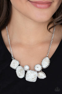 short necklace,white,So Jelly - White Necklace