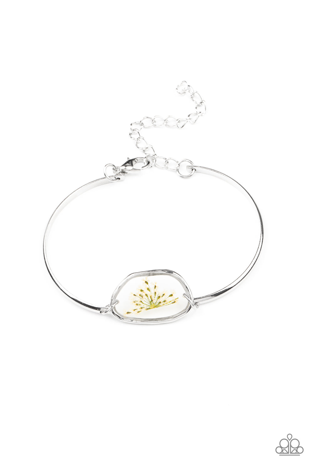 Prairie Paradise - White Bracelet Paparazzi Accessories