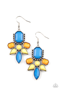 blue,fishhook,orange,yellow,Vacay Vixen - Multi Earrings