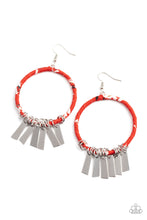 Load image into Gallery viewer, Garden Chimes - Red Earrings Paparazzi Accessories