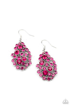 Load image into Gallery viewer, Smolder Effect - Pink Rhinestone Earrings Paparazzi Accessories