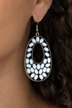 Load image into Gallery viewer, Beaded Shores - White Earrings Paparazzi Accessories