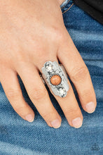 Load image into Gallery viewer, Badlands Garden - Brown Stone Ring Paparazzi Accessories