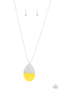 long necklace,yellow,Rainbow Shores - Yellow Necklace