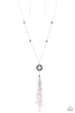 Load image into Gallery viewer, Tasseled Treasure - Pink Necklace Paparazzi Accessories