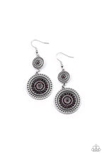 Load image into Gallery viewer, Bohemian Bedazzle - Purple Rhinestone Earrings Paparazzi Accessories