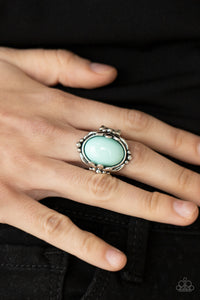 blue,Wide Back,Springtime Splendor - Blue Ring