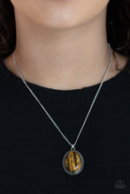 Load image into Gallery viewer, Tranquil Talisman - Brown Tiger&#39;s Eye Necklace Paparazzi Accessories