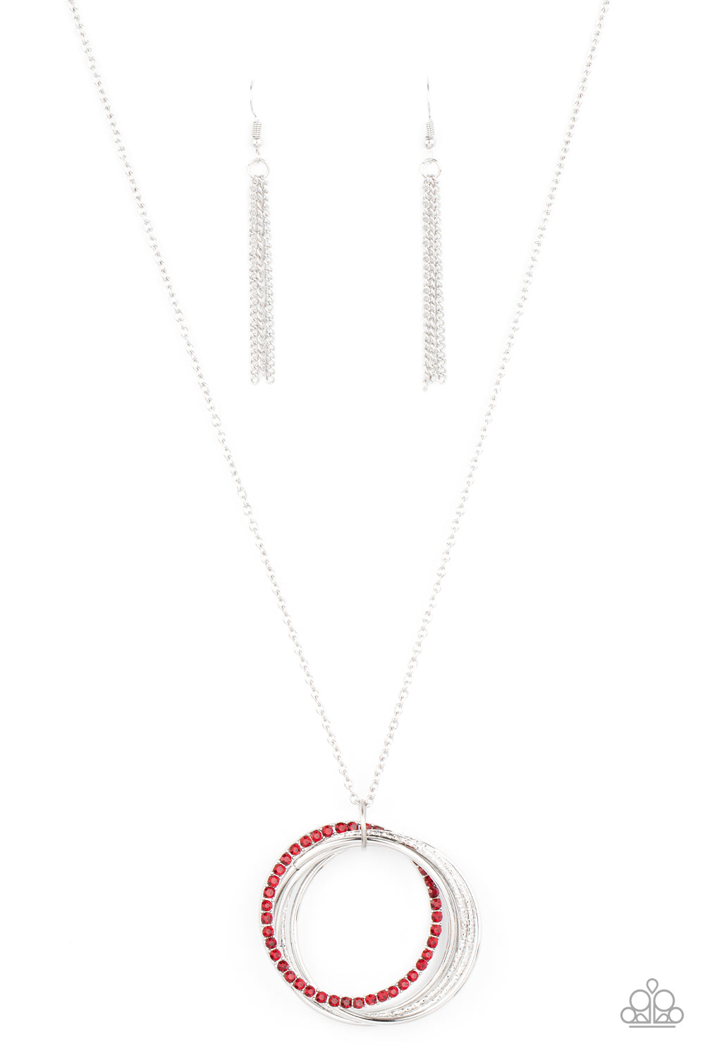 Harmonic Halos - Red Necklace Paparazzi Accessories