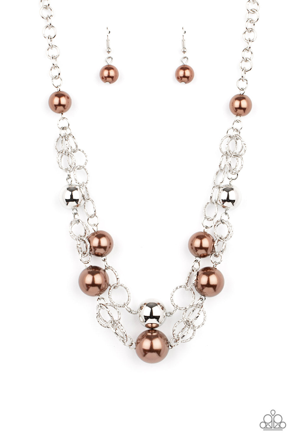 New Age Knockout - Brown Pearl Necklace Paparazzi Accessories