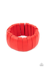 Load image into Gallery viewer, Raise The BARBADOS - Red Wood Stretchy Bracelet Paparazzi Accessories