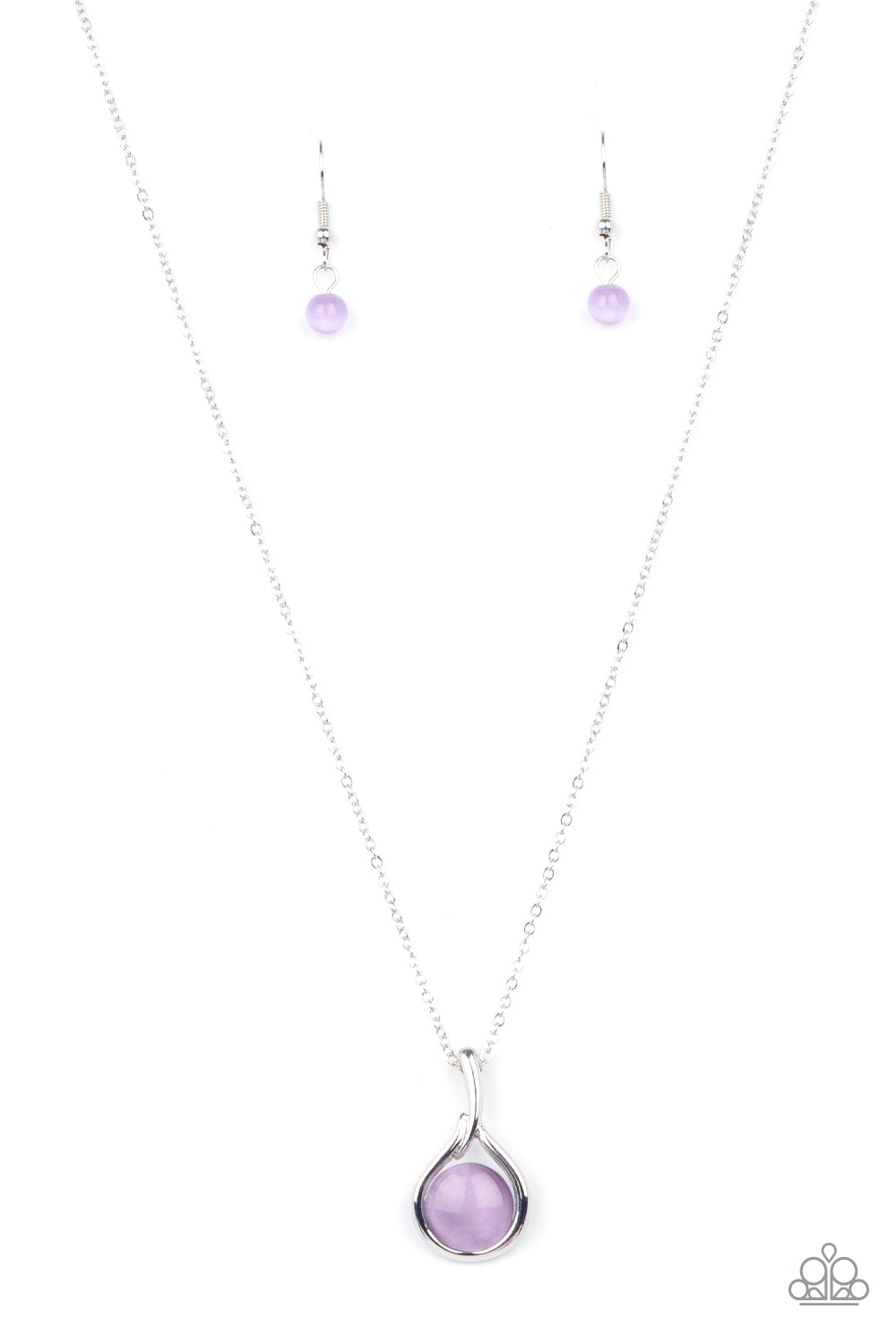 Fairy Lights - Purple Cat's Eye Necklace Paparazzi Accessories