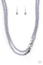 Load image into Gallery viewer, Poshly Petite - Silver Pearl Necklace Paparazzi Accessories