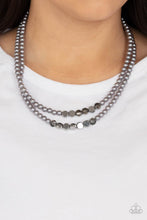 Load image into Gallery viewer, Poshly Petite - Silver Pearl Necklace Paparazzi Accessories