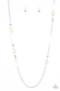 green,long necklace,SHEER As Fate - Green Necklace