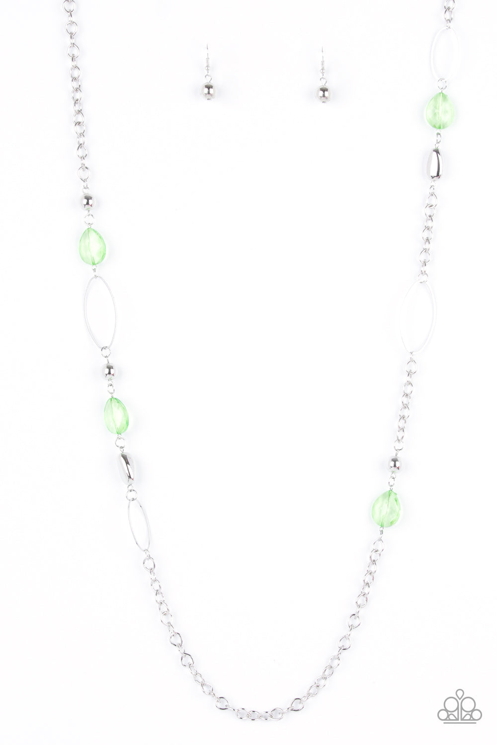 SHEER As Fate - Green Necklace Paparazzi Accessories