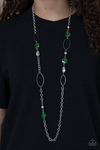 green,long necklace,SHEER As Fate - Green Necklace