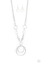 Load image into Gallery viewer, HOOP du Jour - White Necklace Paparazzi Accessories