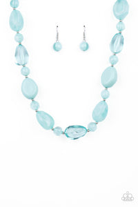 blue,short necklace,Staycation Stunner - Blue Necklace