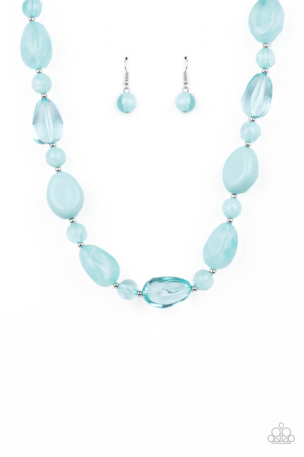 Staycation Stunner - Blue Necklace Paparazzi Accessories