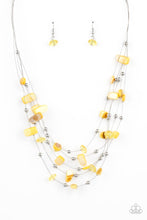 Load image into Gallery viewer, Prismatic Pebbles - Yellow Necklace Paparazzi Accessories