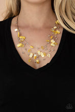 Load image into Gallery viewer, Prismatic Pebbles - Yellow Necklace Paparazzi Accessories