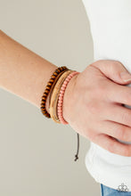 Load image into Gallery viewer, STACK To Basics - Pink Pull-Tie Bracelet Paparazzi Accessories