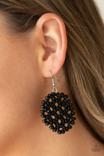 Load image into Gallery viewer, Summer Escapade - Black Earrings Paparazzi Accessories