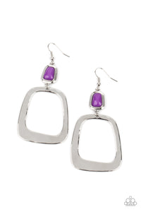 fishhook,purple,Material Girl Mod - Purple Earring