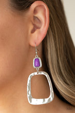 Load image into Gallery viewer, Material Girl Mod - Purple Earring Paparazzi Accessories