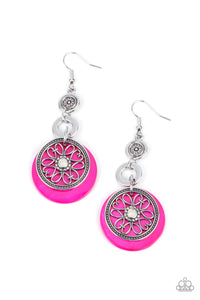 fishhook,pink,Royal Marina - Pink Earrings