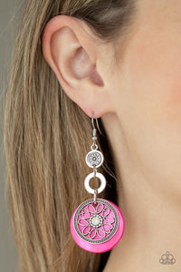 fishhook,pink,Royal Marina - Pink Earrings