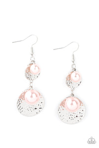 fishhook,Pearls,pink,Pearl Dive - Pink Pearl Earrings