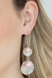 fishhook,Pearls,pink,Pearl Dive - Pink Pearl Earrings