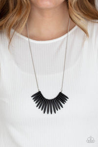 black,long necklace,Exotic Edge - Black Necklace