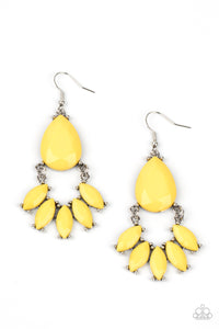 fishhook,yellow,POWERHOUSE Call - Yellow Earrings