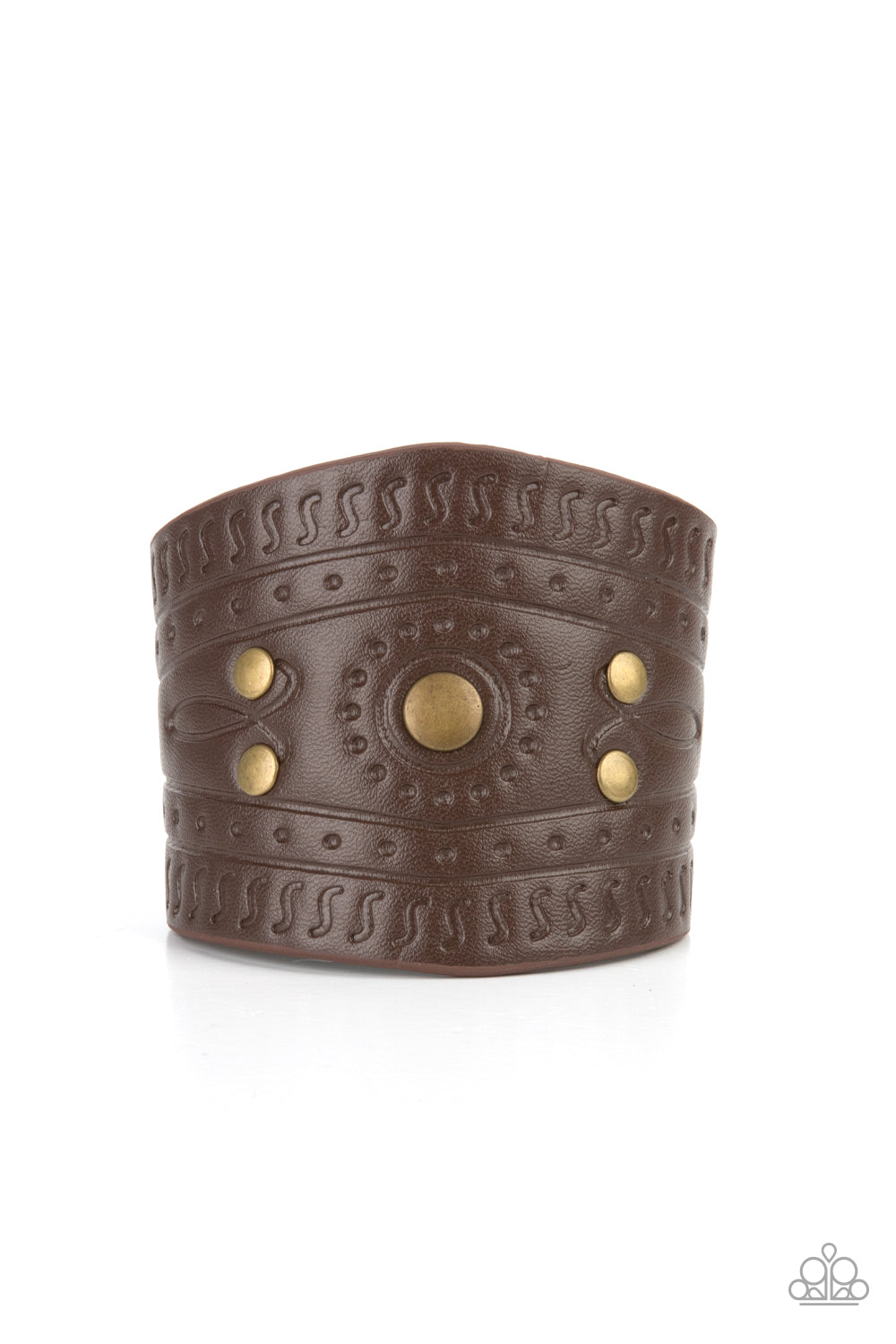 Orange County - Brass Leather Bracelet Paparazzi Accessories