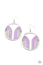 Load image into Gallery viewer, Delightfully Deco - Purple Earrings Paparazzi Accessories