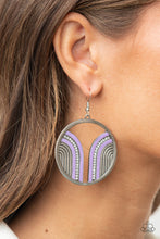 Load image into Gallery viewer, Delightfully Deco - Purple Earrings Paparazzi Accessories