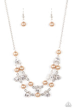 Load image into Gallery viewer, Royal Announcement - Brown Pearl Necklace Paparazzi Accessories