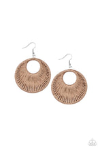 Load image into Gallery viewer, Weaving My Web - Brown Earrings Paparazzi Accessories