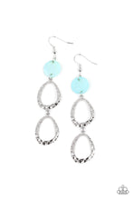 Load image into Gallery viewer, Surfside Shimmer - Blue Earrings Paparazzi Accessories