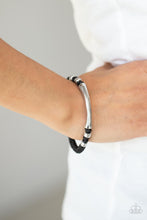 Load image into Gallery viewer, Grounded in Grit - Black Bracelet Paparazzi Accessories