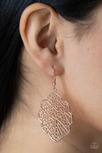 fishhook,rose gold,Meadow Mosaic - Rose Gold Earrings