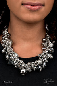 2021 Zi,short necklace,silver,The Tommie Zi Collection Necklace