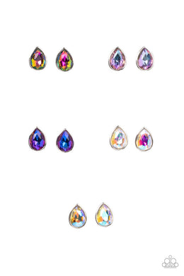 Teardrop Rhinestone Starlet Shimmer Earrings Paparazzi Accessories