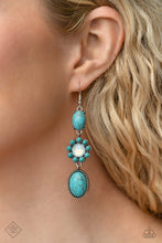 Load image into Gallery viewer, Carefree Cowboy Blue Earrings Paparazzi Accessories