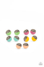 Load image into Gallery viewer, Half Striped Starlet Shimmer Earring Kit Paparazzi Accessories