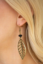 Load image into Gallery viewer, Bough Out Brass Earrings Paparazzi Accessories