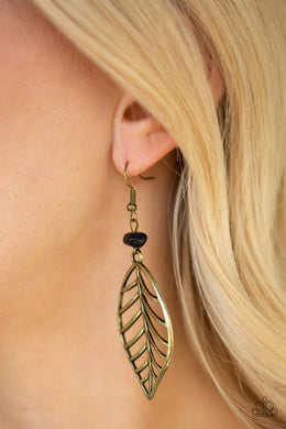 Bough Out Brass Earrings Paparazzi Accessories